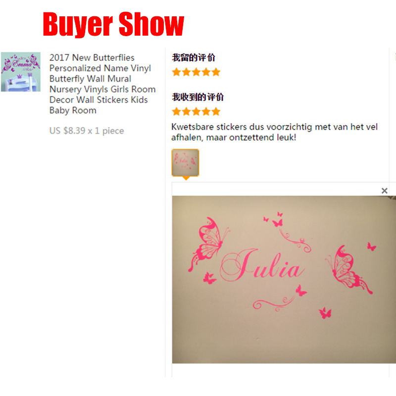 Yeni kelebekler kişiselleştiri - Baby Nursery Decor Girl incelemesi ve fiyatı
