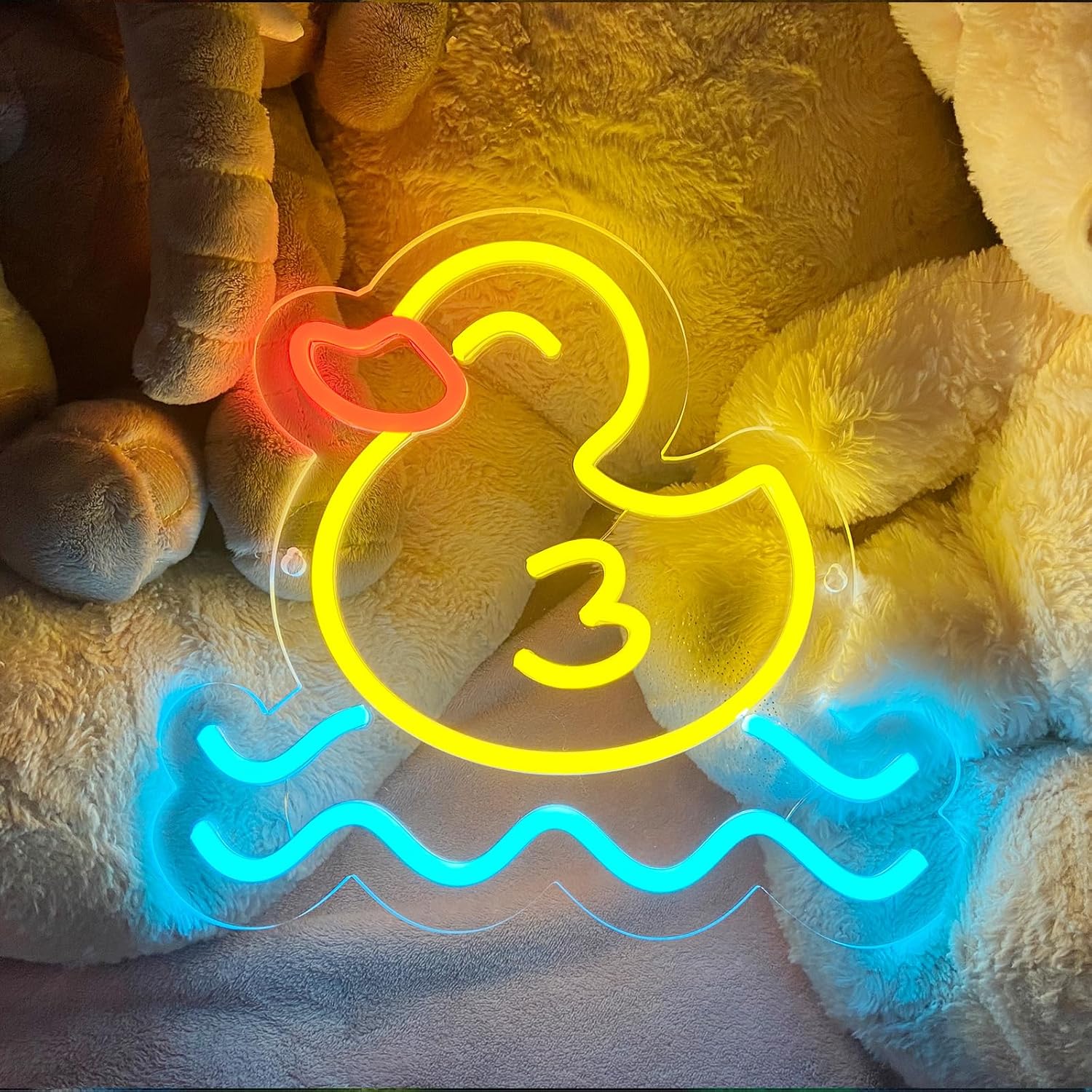Ördek Neon Tabelası, USB ile Ç - Baby Nursery Wall Lights incelemesi ve fiyatı
