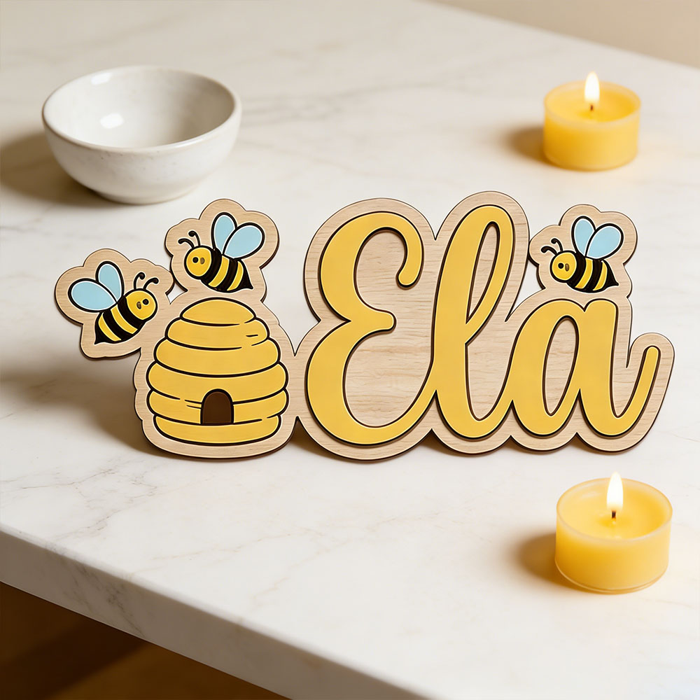 Kişiselleştirilmiş Sevimli Arı - Baby Nursery Decor Girl incelemesi ve fiyatı