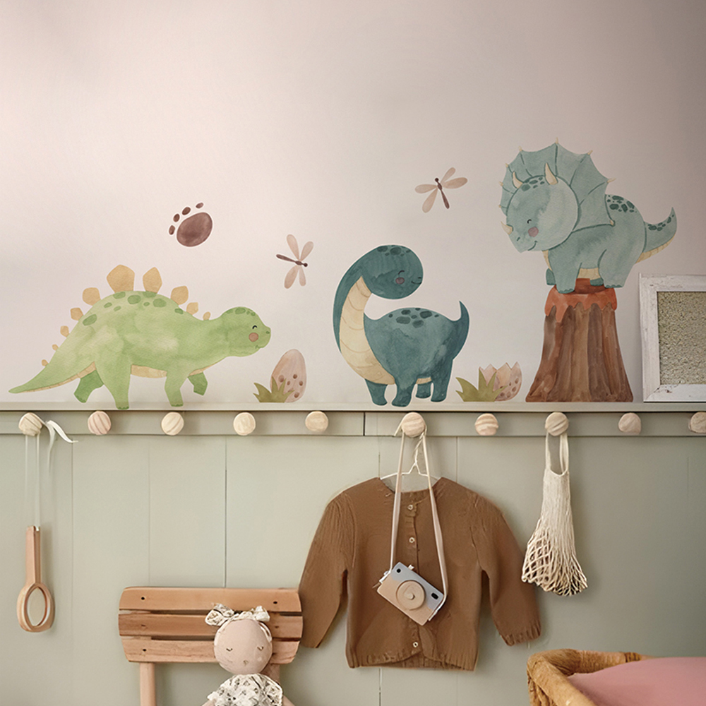 Dinozor duvar çıkartmaları, Di - Baby Nursery Decor Girl incelemesi ve fiyatı